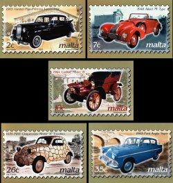 Vintage Cars Souvenier Postcards